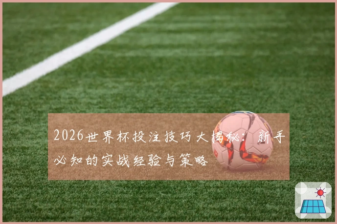 2026世界杯投注技巧大揭秘：新手必知的实战经验与策略