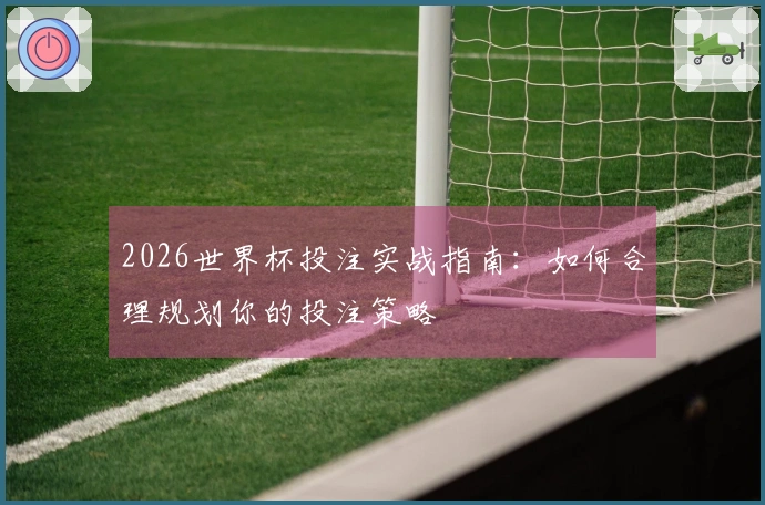2026世界杯投注实战指南：如何合理规划你的投注策略